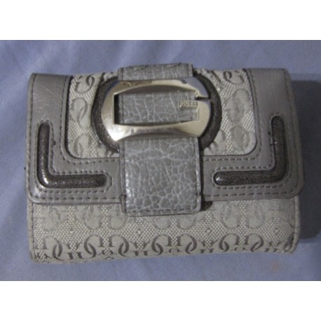 Porte monnaie - porte cartes GUESS gris