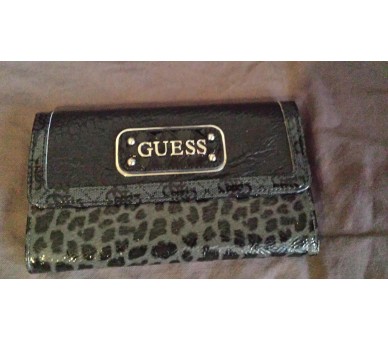 Sac à main GUESS gris et compagnon