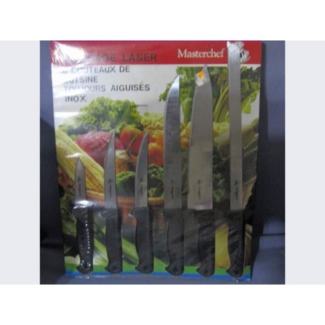 6 couteaux de cuisine Masterchef