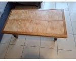 Table basse en bois carrelée