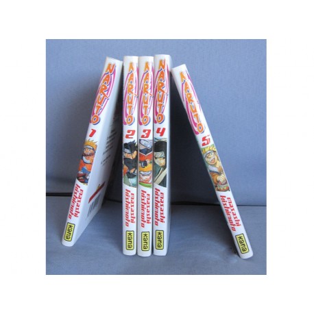 Naruto tomes1, 2, 3, 4 et 5