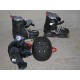 Rollers avec casque et protections 