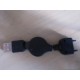 Chargeur rétractable USB pour téléphone Sony Ericsson.