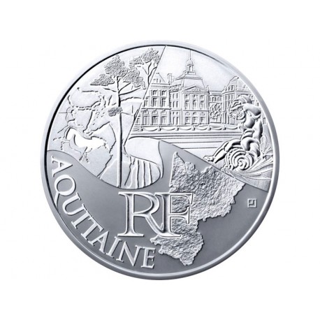 10 € en argent de 2011 de la région Aquitaine