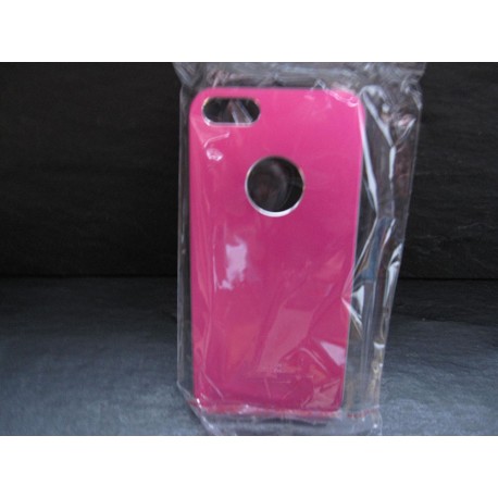 Coque Alu iPhone 5 rose - Coque rigide iPhone 5 