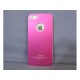 Coque Alu iPhone 5 rose - Coque rigide iPhone 5 