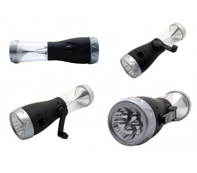 Lanterne / Lampe torche dynamo 'LIGHT UP' Baladéo